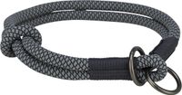 Trixie Halsband Hond Soft Half-Slip Zwart/Grijs 30X0,6 cm
