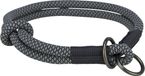 Trixie Halsband Hond Soft Half-Slip Zwart/Grijs 30X0,6 cm