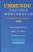 Taschenwörterbuch Kasahorow Die Verbindung: Deutsch Umbundu- Taschenwörterbuch Umbundu