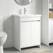 Maison Exclusive Ensemble de meubles de salle de bain exclusif - Blanc - 61 x 40 x 84,5 cm - Fabriqué en panneaux de particules