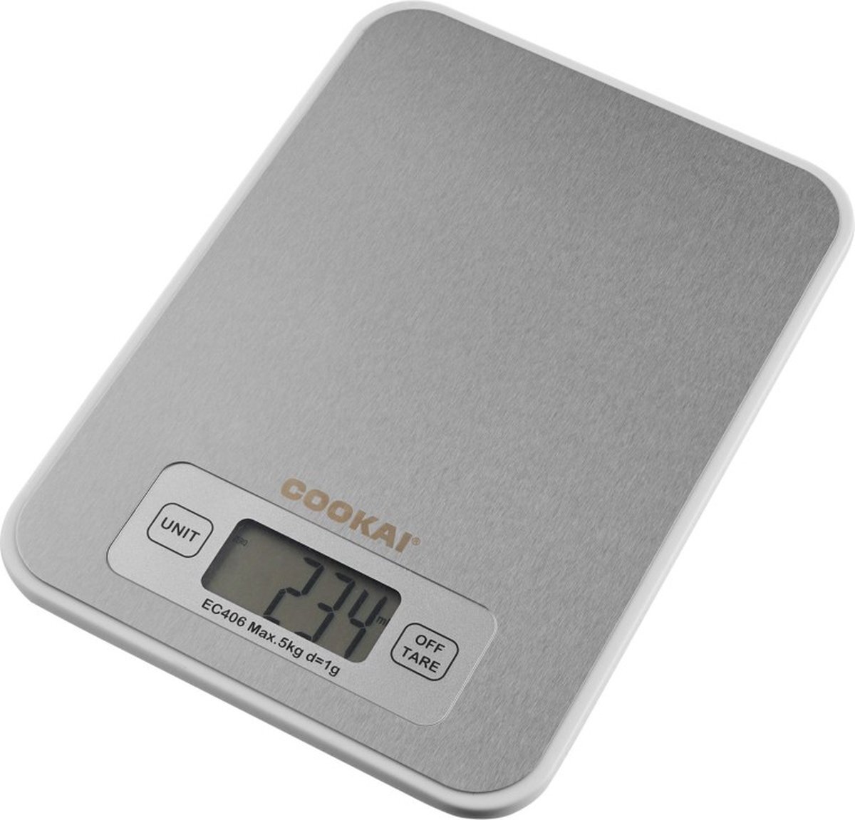 Cookai Digitale Weegschaal, RVS, 5 kg -