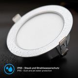 B.K.Licht BRILONER Fungo – Inbouwspots Set van 3 – 230V – dimbaar met afstandsbediening – RGB & CCT – geheugenfunctie – chroom – Ø12 x 2,8 cm