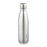 Relaxdays drinkfles rvs, 500 ml, isolerend, warm en koud, vacüum isoleerfles, lekvrij, voor onderweg, zilver