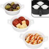 MamboCat 3-delige set STABIL mini-ovenschalen rond wit porselein