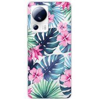 Xiaomi 13 Lite Siliconen hoesje - ontwerp tropical aquarelle