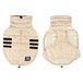 Gewatteerd Icecat Gewatteerd donsjack met brede hals, klittenbandsluiting, maat L/40 cm, beige