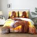 TRANKIELO® - Ensemble de literie 200 x 200 cm - Microfibre - Motif cheval - Incluant 2 taies d'oreiller 65 x 65 cm