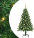 vidaXL Kunstkerstboom Groen 120 cm PVC en Staal en Kunststof