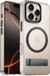 Coverzs Étui magnétique rigide de luxe avec support pour iPhone 16 Pro – Noir