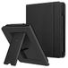 Fintie Hoes compatibel met Tolino Vision 6 2021 / Kobo Libra 2 - kickstand beschermhoes met kaartenvak polsband en automatische slaap-/waakfunctie, (*Zwart)