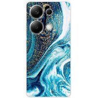 Xiaomi Redmi Note 13 Pro 4G Glitter Blue Marble Silicone Case