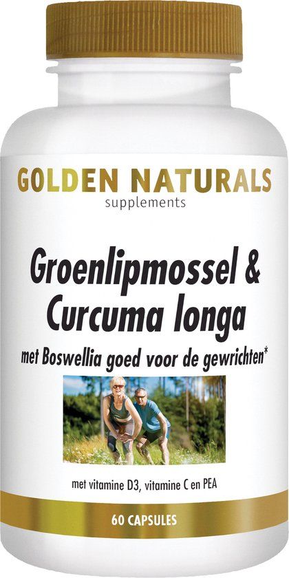 Golden Naturals Groenlipmossel & Curcuma longa - 60 capsules