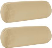 vidaXL Kussensloop 2 pcs heerlen beige ø 15 x 40 cm polyester