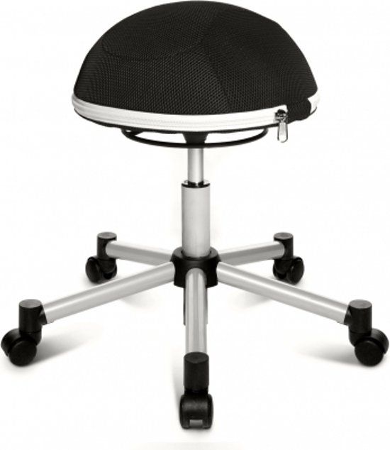 Topstar Sitness - Zitbal - Ergonomisch - Netstof - Zilver / zwart