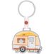 GRUSS & CO Sleutelhanger met motief en spreuk "Meer", hanger in trailervorm, lengte 8,7 cm, met sleutelring, cadeau, verjaardag, reizen, reislust | 48425