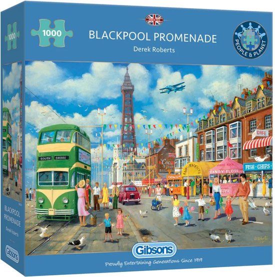 Gibsons Blackpool Promenade Puzzel (1000 stukjes)
