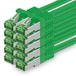 1aTTack.de 1,5 m Cat.7 netwerkkabel 10 stuks Cat7 patchkabel LAN-kabel Ethernet RJ45 10 Gbit/s (alle internetsnelheden) Groen 1,5 meter