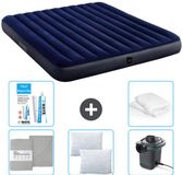 Intex Luchtbed - 2-Persoons - 183 x 203 x 25 cm - Blauw