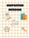 Composition Cute Kawaii Bunny Composition Notebook for Girls