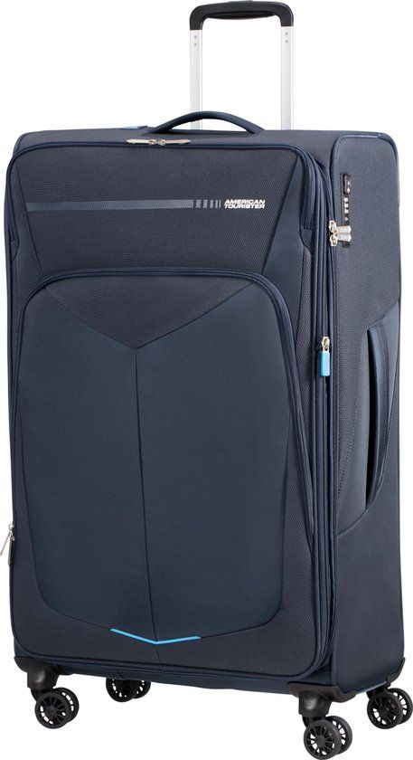 American Tourister Summerfunk Spinner 79/29 - Navy - Large - Softcase - TSA - 4 Wheels