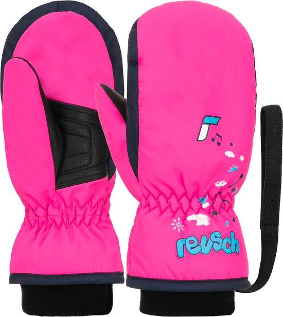 Reusch Fäustling Kids Mitten Pink-blauw Maat 1 - Unisex Kinderwanten