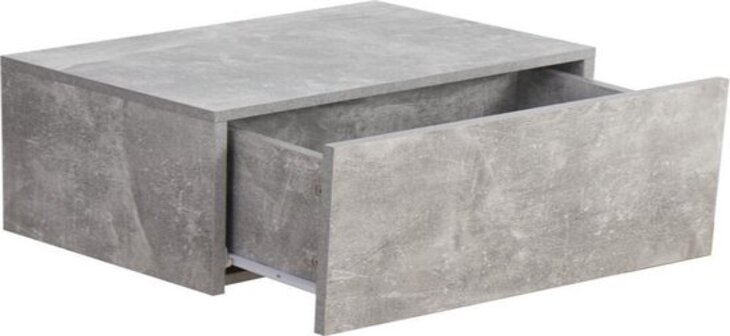 VDD Zwevend nachtkastje - hangend industrieel - 50 cm - Grijs