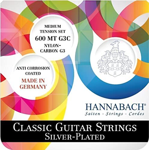 Hannabach Klassieke gitaarsnaren 600 G3C G3 CARBON set 600MTG3C
