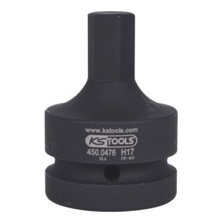 KS Tools 1" krachtdop bit - 17 mm - Kort - 1 stuk