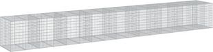 vidaXL Schanskorf - 950x100x100 cm - Gegalvaniseerd - Zilverkleurig