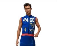 Lovesecret Trendy Deals Online Sexy Autocoureur Outfit – Blauw Mouwloos Kostuum met Pet – Rollenspel Verkleedset - Maat XL