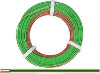 Donau Elektronik 325-485-50 Wire 3 x 0.25 mm² Green, Brown, White 50 m