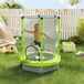 Trampoline 140 cm de diamètre, avec filet de sécurité et motifs variés, pour enfants de 3 à 6 ans, vert