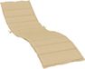 vidaXL Ligbedkussen 200x70x4 cm stof gemêleerd beige