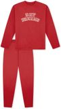 SCHIESSER Pyjama lang Meisjes Effen Lange mouw Katoen Vivid Red Maat 116