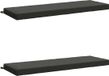 vidaXL Coussins de banc SOEST 2 pièces 100% Polyester Anthracite 150 x 50 x 8 cm