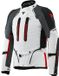 Dainese Super Adventure Absoluteshell S26 waterdichte motorfiets textieljas - Lichtgrijs/zwart/rood - Maat 46