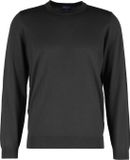 MARVELIS modern fit trui wol - O-hals - zwart