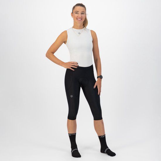 Rogelli Core Driekwart Fietsbroek Dames - Zwart - XS