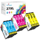 Epson 27XL Cartouches d'encre, jeu de 9, pour Epson WorkForce, 3x Cyan/Magenta/Jaune