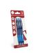 Pigna, Effen balpen, 3 stuks, blauwe inkt