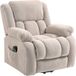 Fauteuil releveur électrique massage et chauffage avec repose-pied, dossier inclinable, télécommande et poche latérale