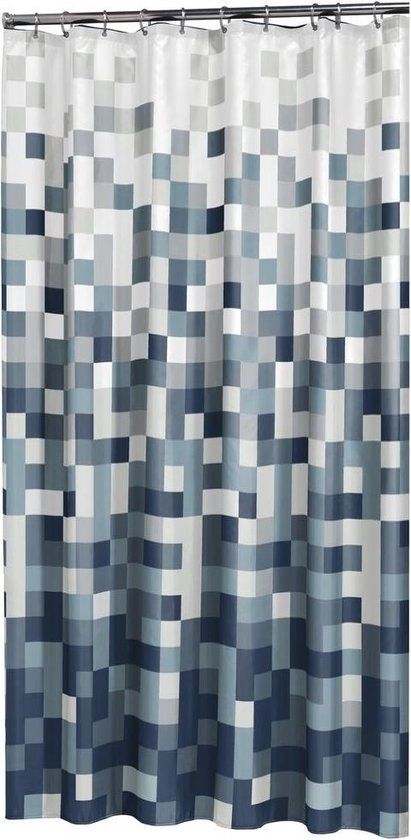 Sealskin Pixel Douchegordijn - 180x200 cm - Zwart