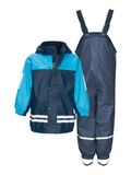 Playshoes Regenpak met fleecevoering voor kinderen - Navy/Blauw - Maat 116cm