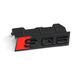 Audi 80A071805 belettering SQ5 Clip Plakhouder Radiatorgrill Black Edition embleem, zwart/rood