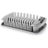 Tescoma Afdruiprek met lade, grijze reinigingsset, assortiment, 48,5 x 29,5 x 9,5 cm
