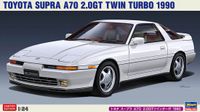 Hasegawa Modelbouwpakket Auto - 20600 Toyota Supra A70 2.0GT Twin Turbo 1990 - Japanse Auto Plastic - 1:24 - Modelbouw