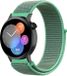 Strap-it Huawei Nylon bandje geschikt voor Huawei GT 3 42mm / Huawei GT 3 Pro 43mm / Huawei GT 2 42mm - Mint groen