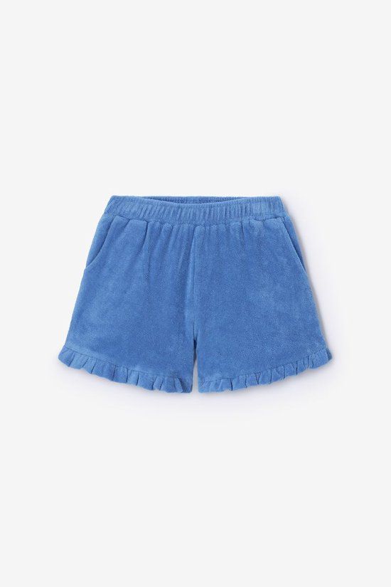 Sissy-Boy Blauwe badstof short met ruffles