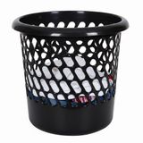 Whitefurze prullenbak - 25 liter - Kunststof - Zwart - 30 x 28 cm
