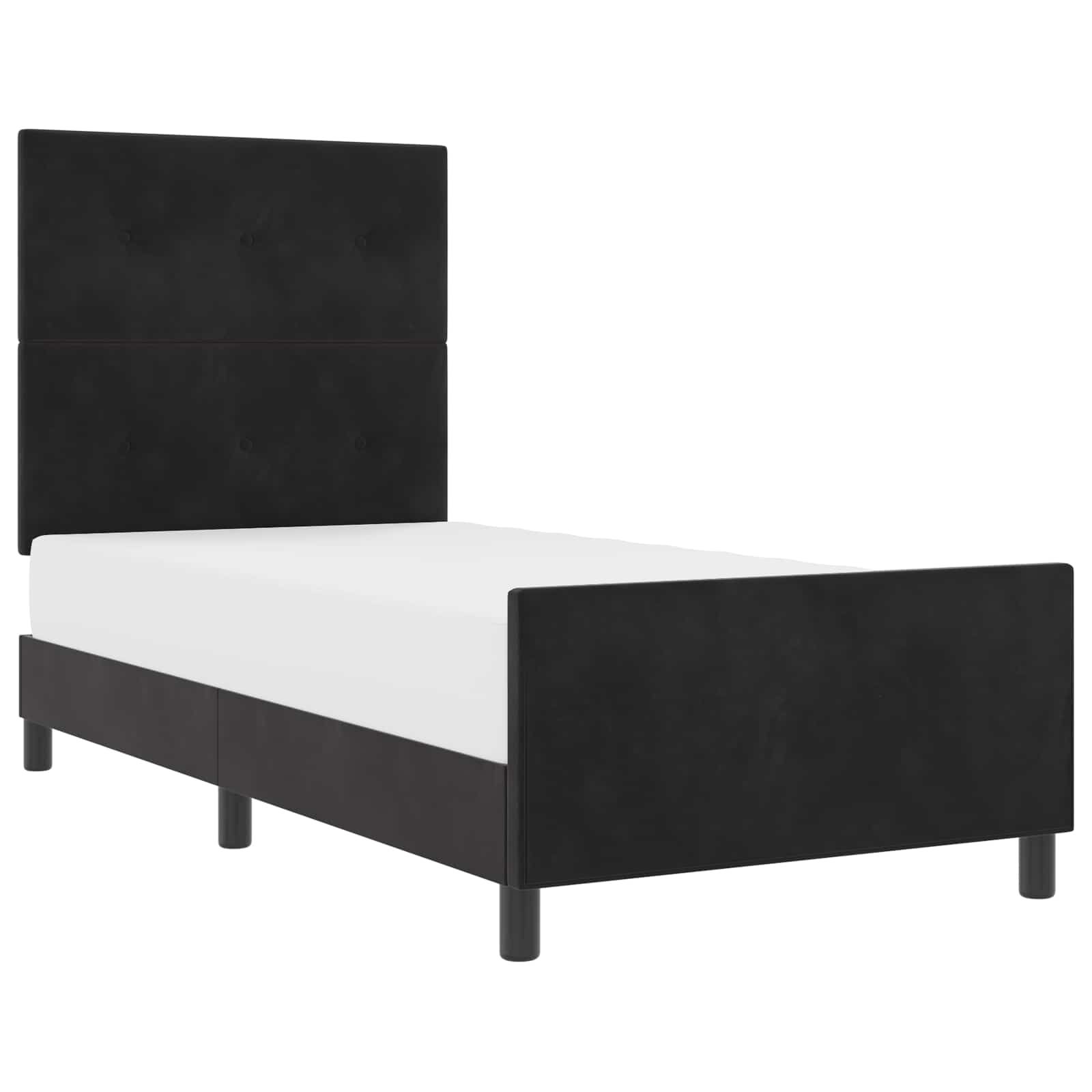 vidaXL Bedframe Hout Zwart 160x200 cm